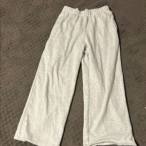 Hollister Gray Sweatpants Comfortable Cotton-Blend